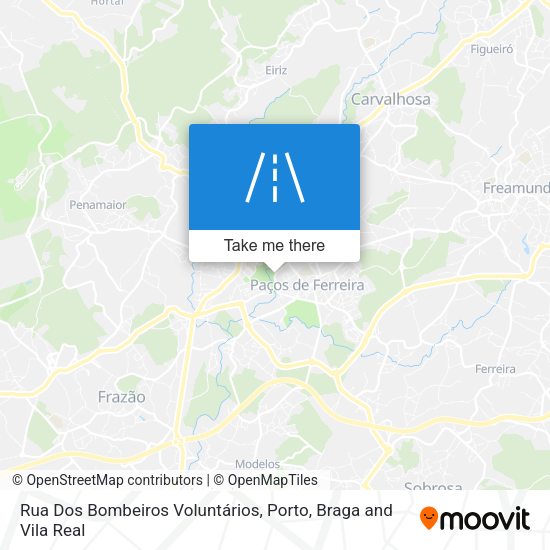 Rua Dos Bombeiros Voluntários map