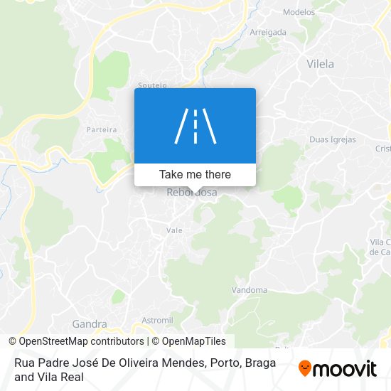 Rua Padre José De Oliveira Mendes mapa