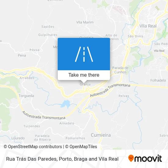 Rua Trás Das Paredes map