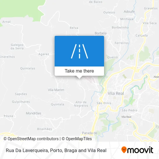 Rua Da Laverqueira map