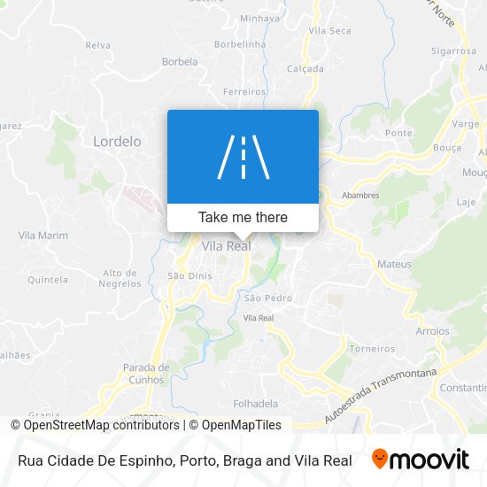 Rua Cidade De Espinho mapa