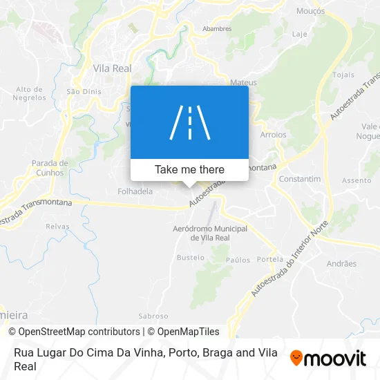 Rua Lugar Do Cima Da Vinha map