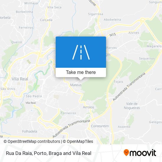 Rua Da Raia mapa