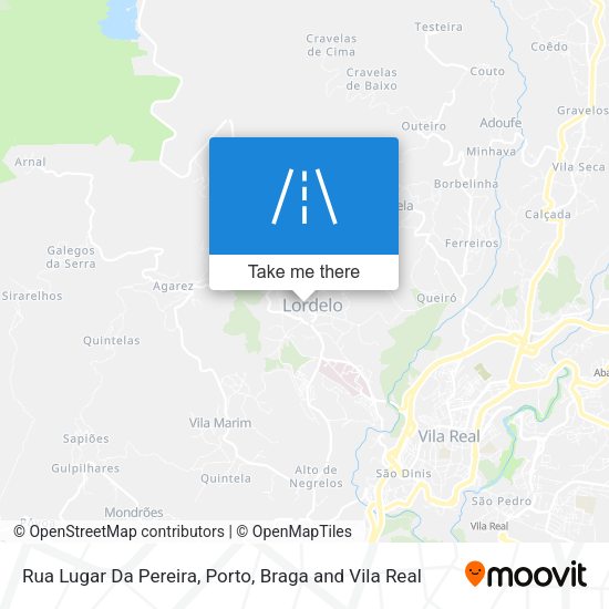 Rua Lugar Da Pereira map