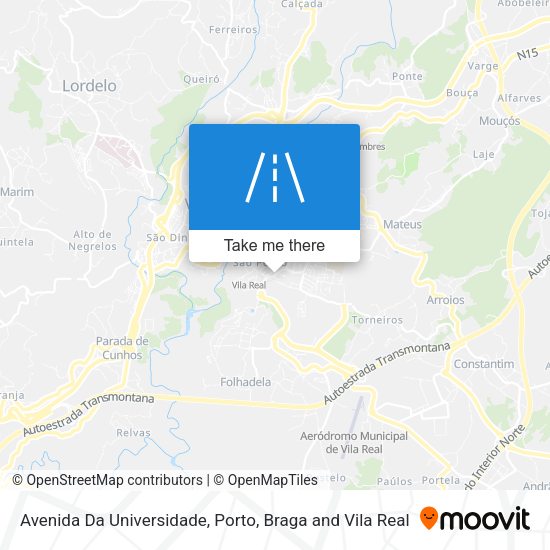 Avenida Da Universidade map
