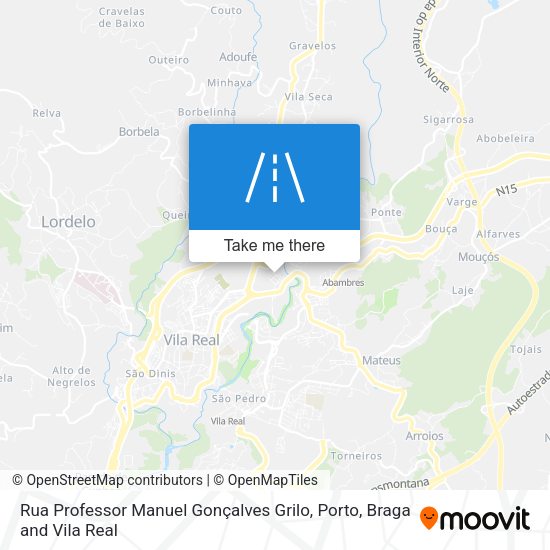 Rua Professor Manuel Gonçalves Grilo map