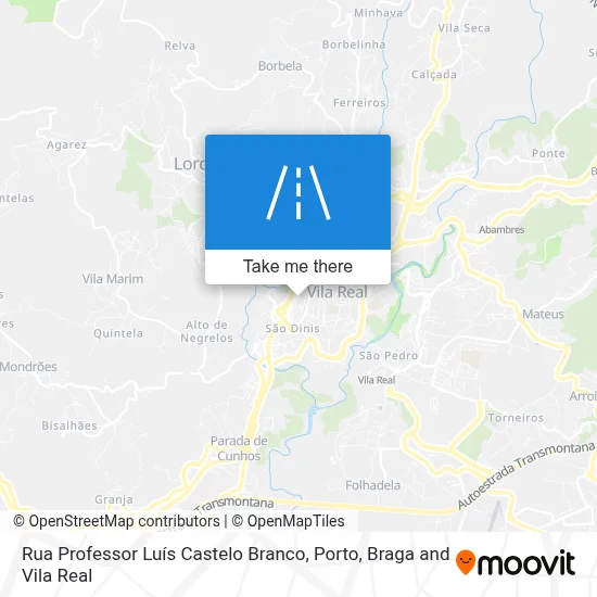 Rua Professor Luís Castelo Branco map