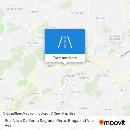 Rua Nova Da Fonte Sagrada map