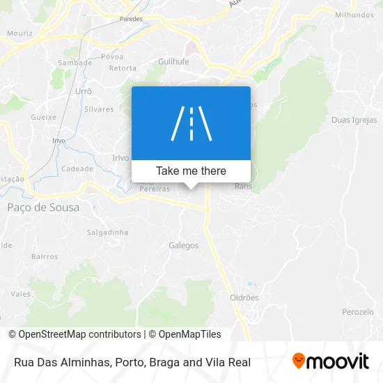 Rua Das Alminhas map