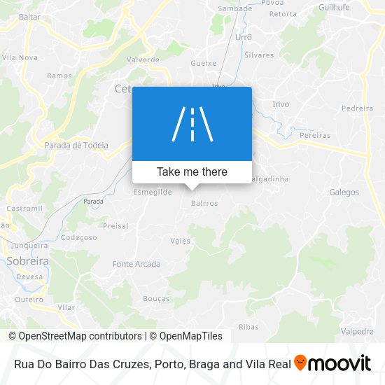 Rua Do Bairro Das Cruzes map