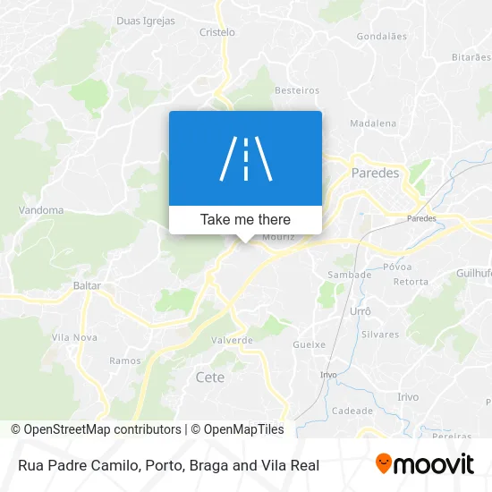 Rua Padre Camilo map