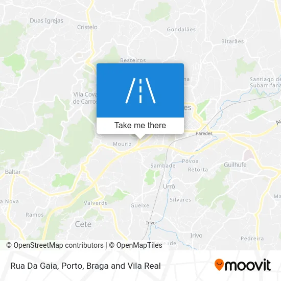Rua Da Gaia map