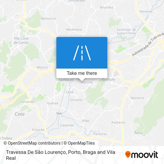 Travessa De São Lourenço mapa