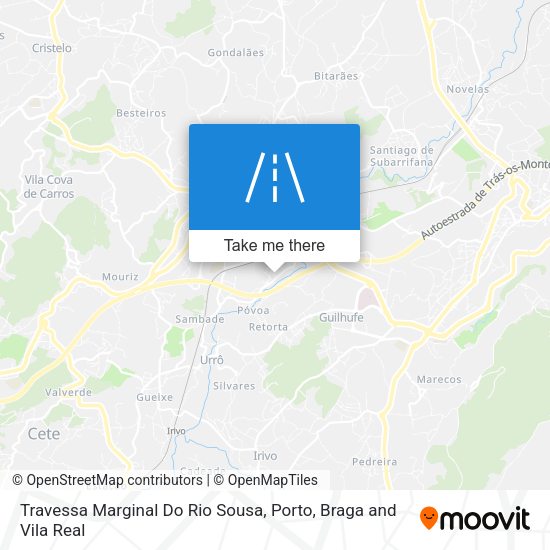 Travessa Marginal Do Rio Sousa mapa