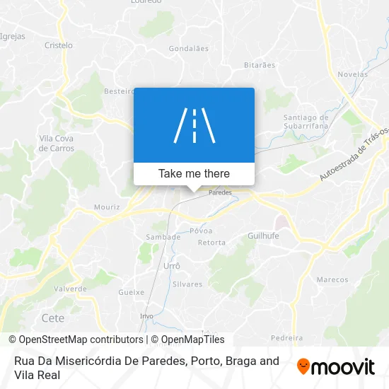Rua Da Misericórdia De Paredes map