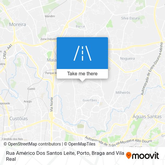 Rua Américo Dos Santos Leite mapa