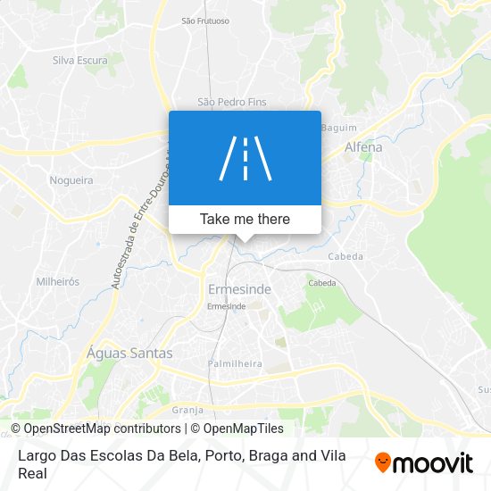 Largo Das Escolas Da Bela mapa