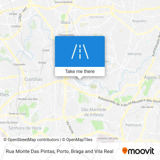 Rua Monte Das Pintas map