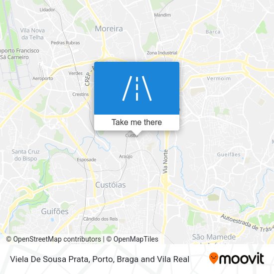 Viela De Sousa Prata mapa