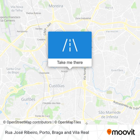 Rua José Ribeiro mapa