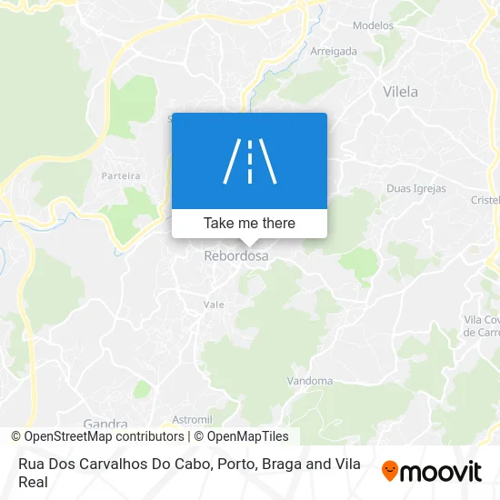 Rua Dos Carvalhos Do Cabo map