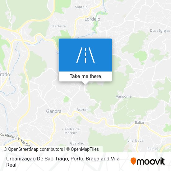 Urbanização De São Tiago map