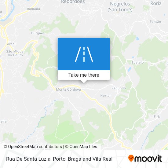 Rua De Santa Luzia mapa