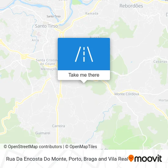 Rua Da Encosta Do Monte map