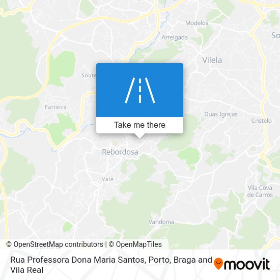 Rua Professora Dona Maria Santos mapa