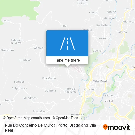 Rua Do Concelho De Murça map