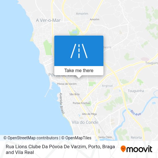 Rua Lions Clube Da Póvoa De Varzim map