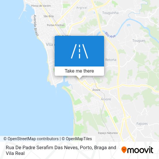 Rua De Padre Serafim Das Neves map