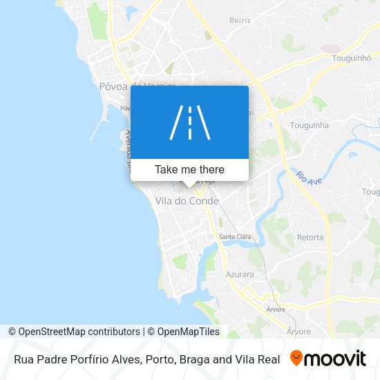 Rua Padre Porfírio Alves mapa
