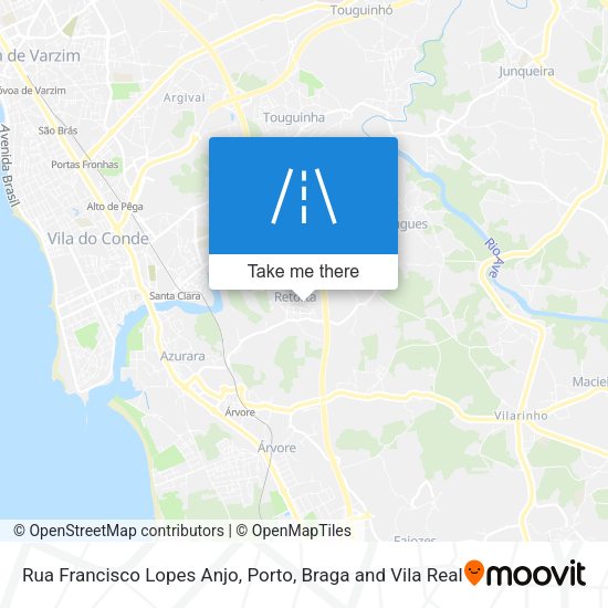 Rua Francisco Lopes Anjo mapa