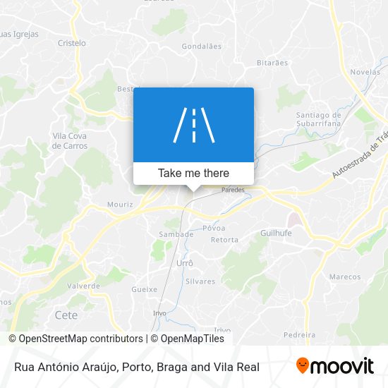Rua António Araújo map