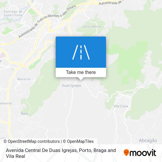 Avenida Central De Duas Igrejas map