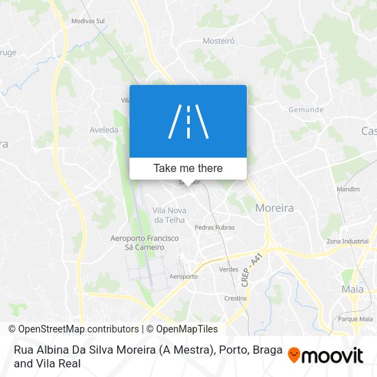 Rua Albina Da Silva Moreira (A Mestra) map