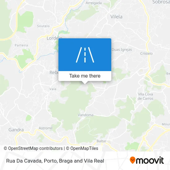 Rua Da Cavada map