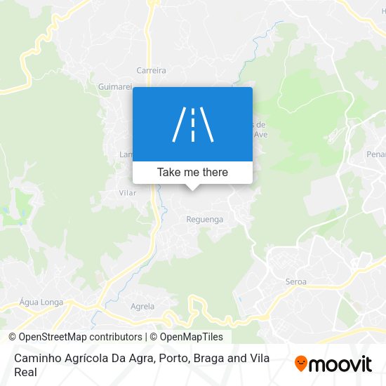 Caminho Agrícola Da Agra map