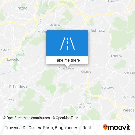 Travessa De Cortes mapa