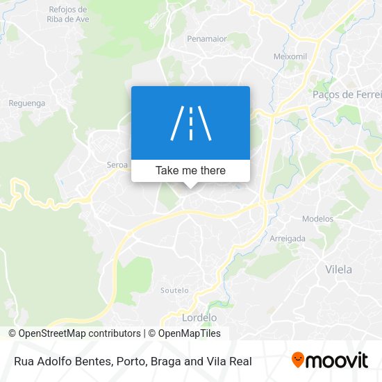 Rua Adolfo Bentes mapa