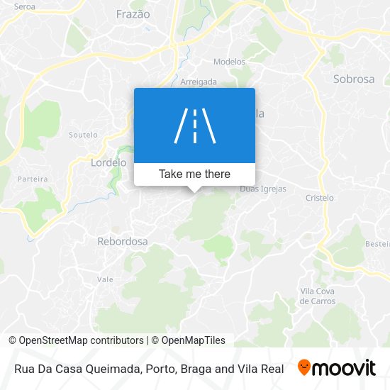 Rua Da Casa Queimada mapa