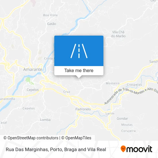 Rua Das Marginhas map