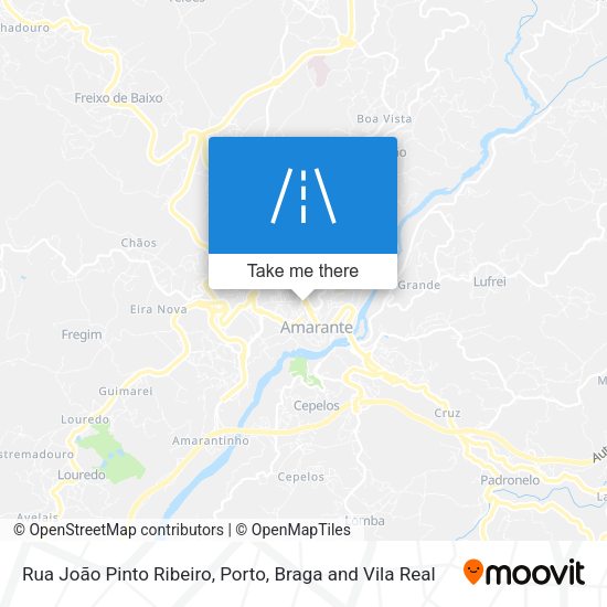Rua João Pinto Ribeiro mapa