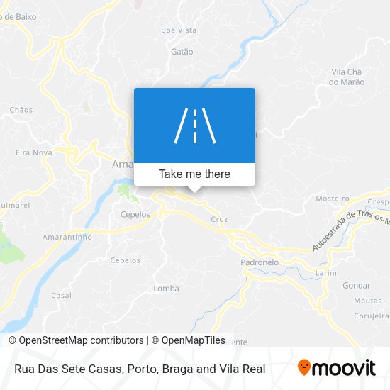 Rua Das Sete Casas mapa