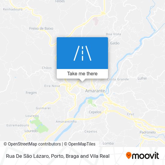 Rua De São Lázaro map