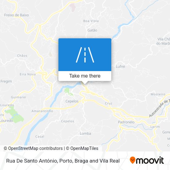Rua De Santo António map
