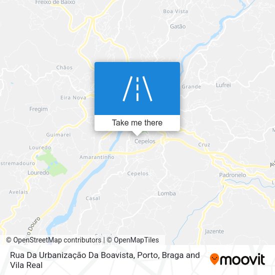 Rua Da Urbanização Da Boavista map