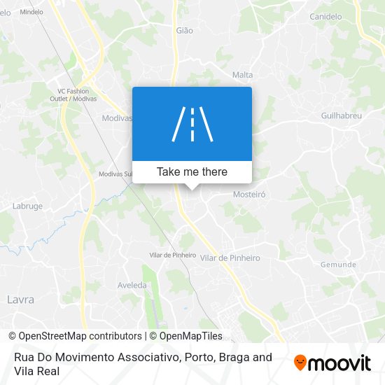 Rua Do Movimento Associativo mapa