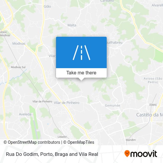 Rua Do Godim mapa
